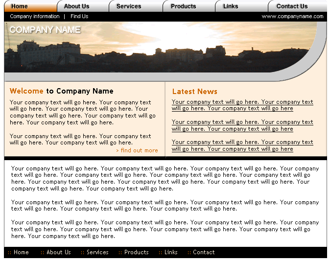 emplate T06 - Coffee, home page