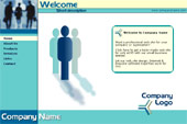 emplate T07 - Aqua/Blue homepage